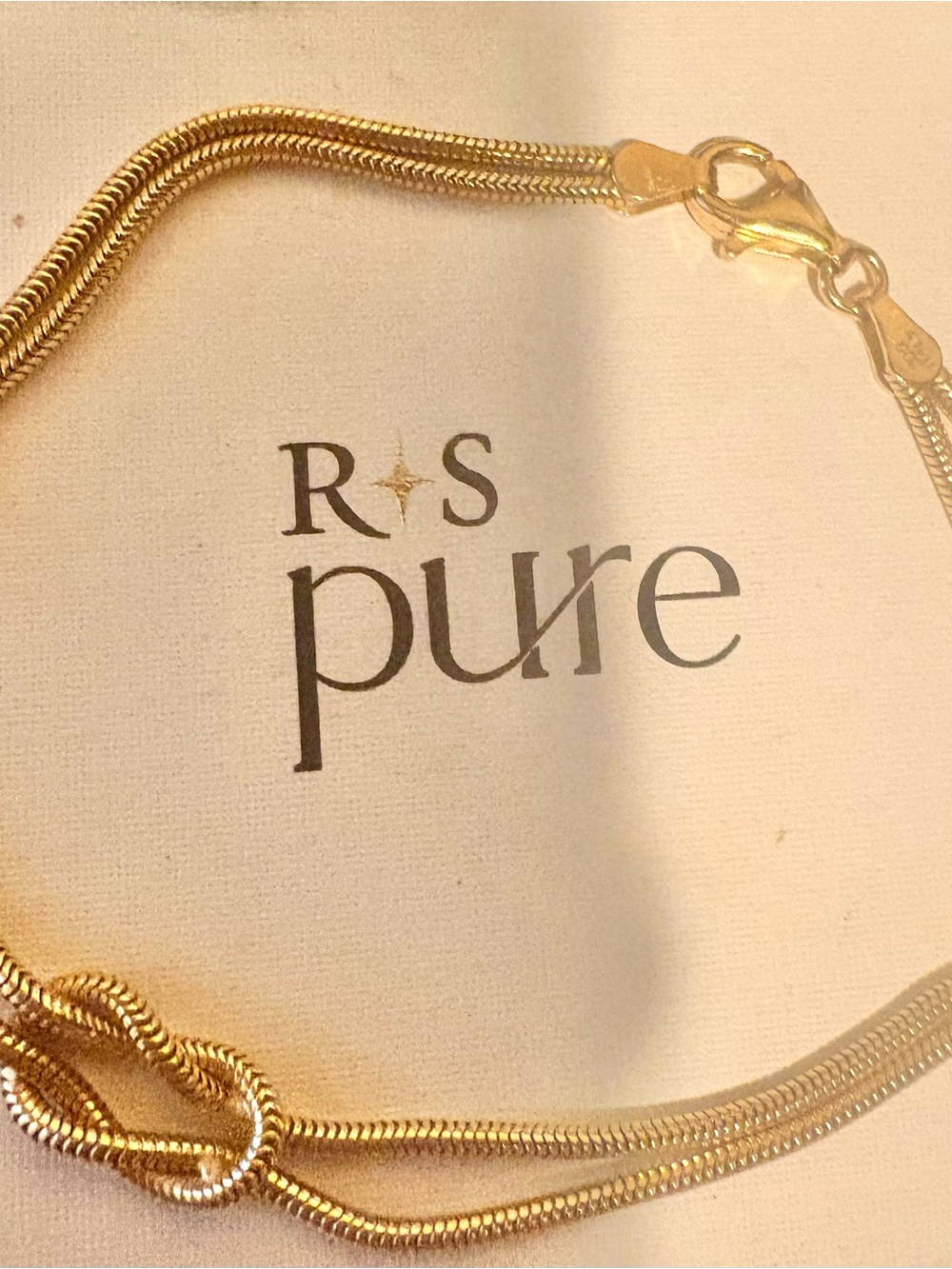 Ross-Simons Gold-Tone Double Snake Chain Bracelet